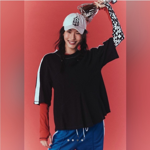 NEW Free People She’s A Star Tee Oversized Tee XS - Picture 1 of 8